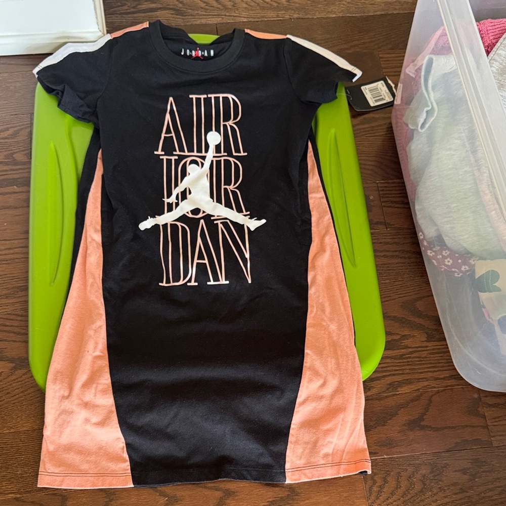 Jordan Kids Dress Black and Peach